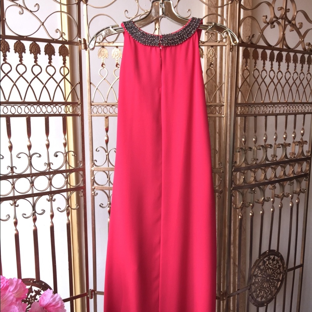 JOSEPH RIBKOFF  CORAL COCKTAIL DRESS